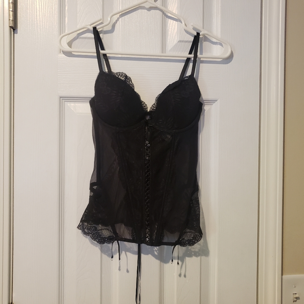 Victoria's Secret corset sheer lingerie